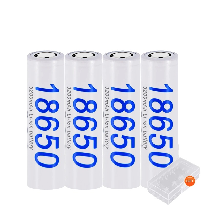 Wiederaufladbare 18650-batterie, 3000mah, Kompatibel Mit Elektronik, 4pcs Batterie