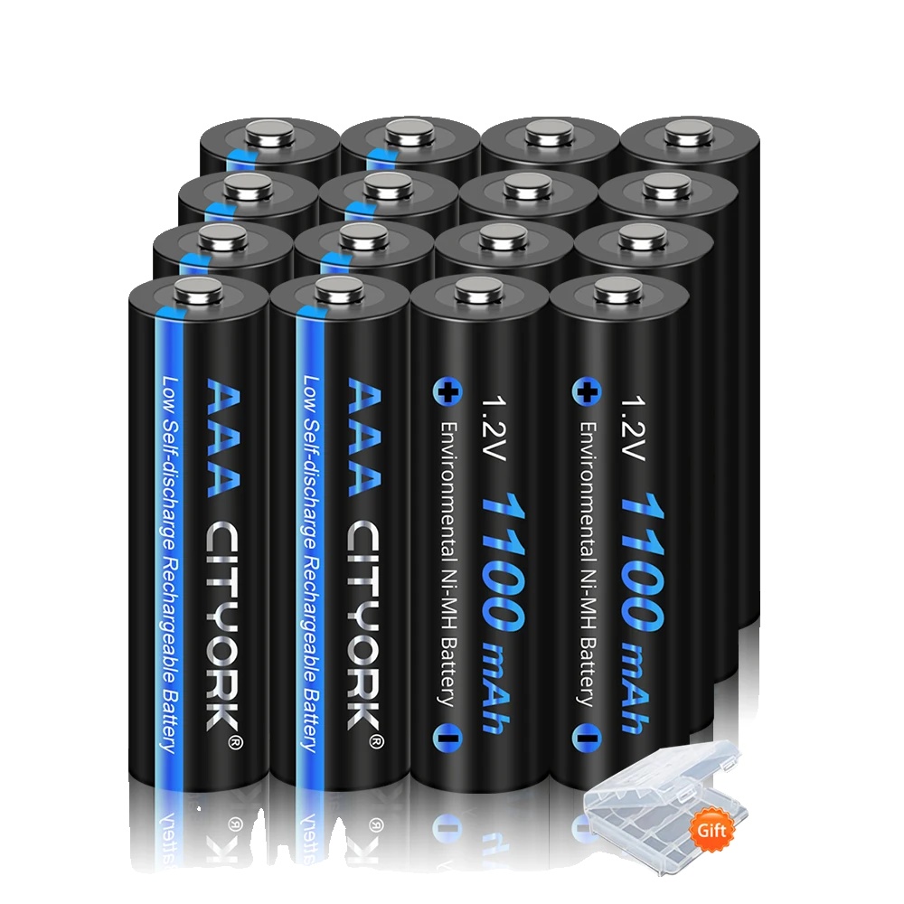 Wiederaufladbare Batterien, Ni-mh-typ, 1100mah Kapazität, 16pcs Aaa