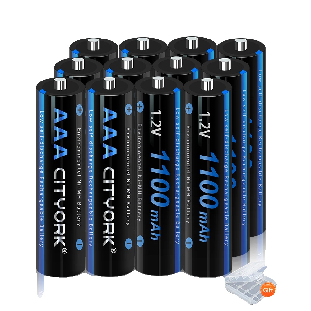Wiederaufladbare Aaa-batterie, 1100mah Kapazität, Ce-zertifiziert, 12aaa-batterie