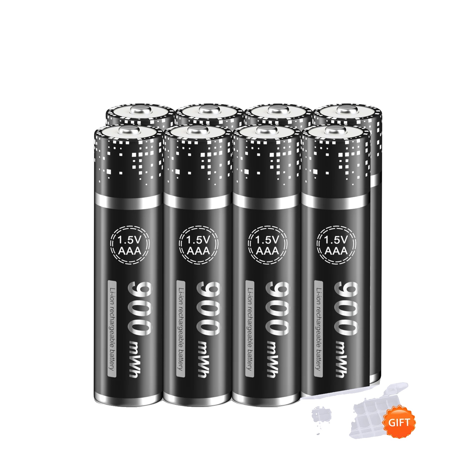 Lithium-ionen-batterie, 900mwh Kapazität, Intelligentes Ladegerät Enthalten, 8 Aaa-batterie