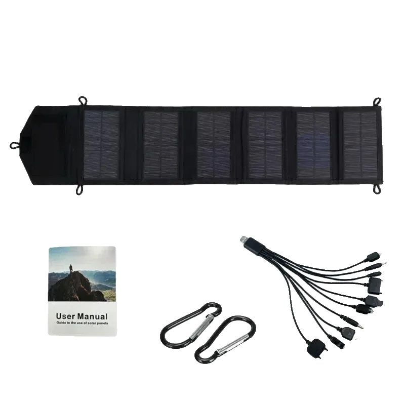 Solarpanel, Kompakt Und Tragbar, Langlebiges Oxford-stoffdesign, 6-fach