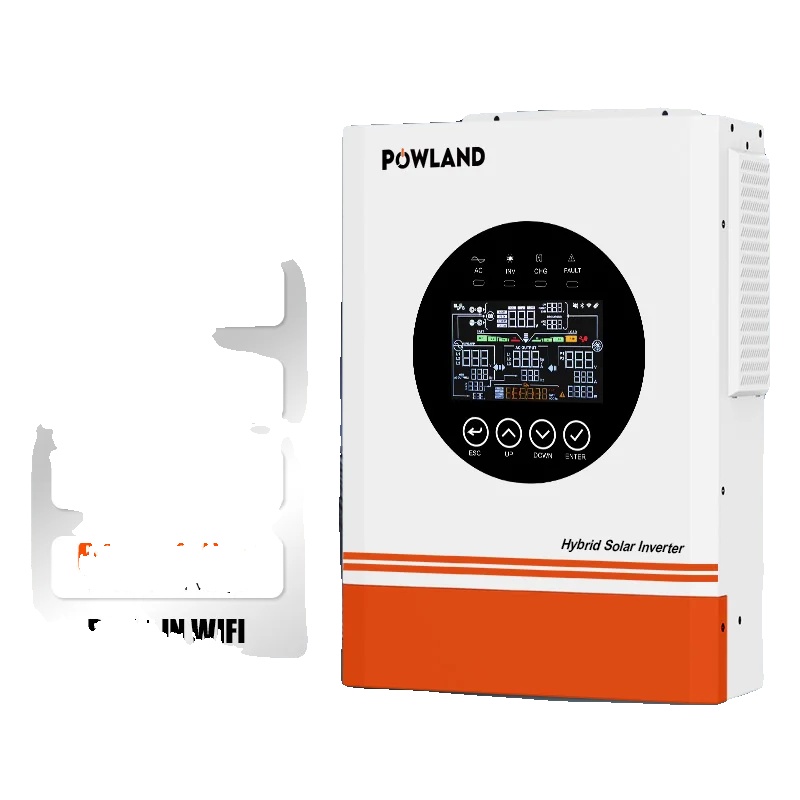 Hybrid-solarwechselrichter, 6,5 Kva Nennleistung, 12 Kva Spitzenleistung, 48 V Dc Nennbatteriespannung, 9000 W Maximale Pv-anlagenleistung, Reine