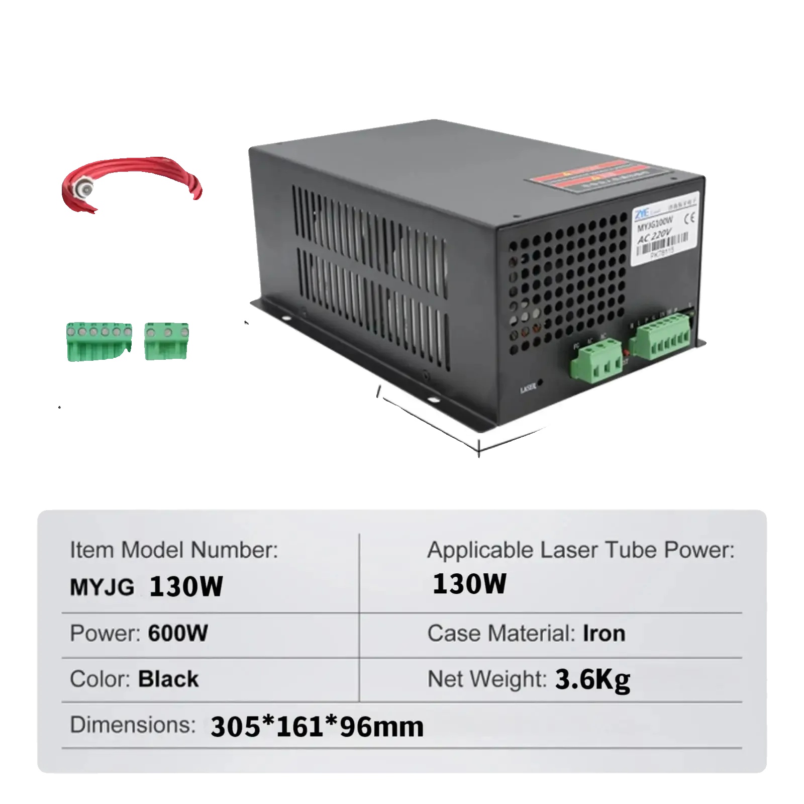Laser-stromversorgung, 100w Kompatibilität, Hohe Effizienz, 130w