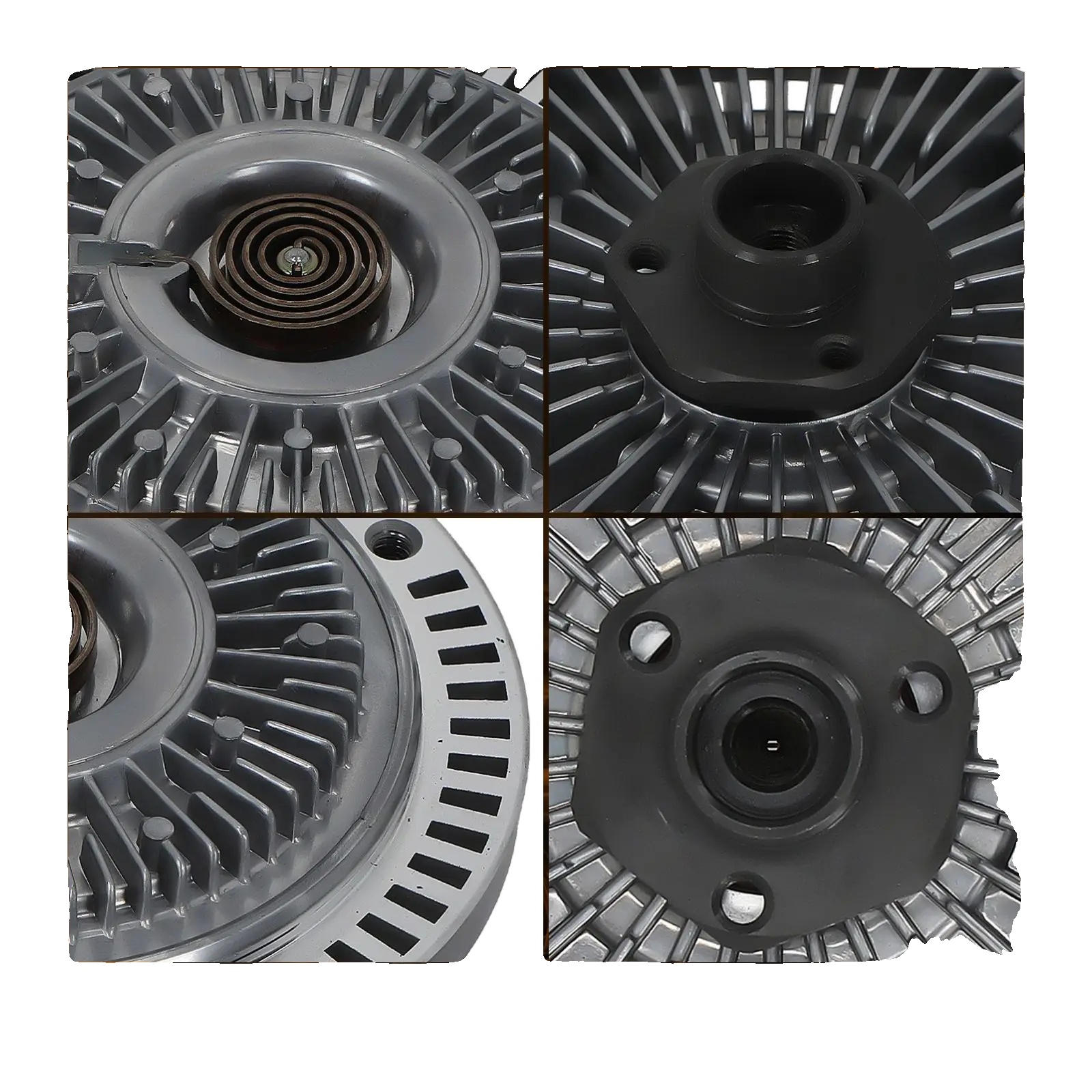 Lüfterkupplung, Aluminium Und Stahl, 6,5 X 6,5 X 2 Zoll, Kompatibel Mit Premium-kompakt-allradfahrzeugen Und Standard-mittelklasse-limousinen, 2,5