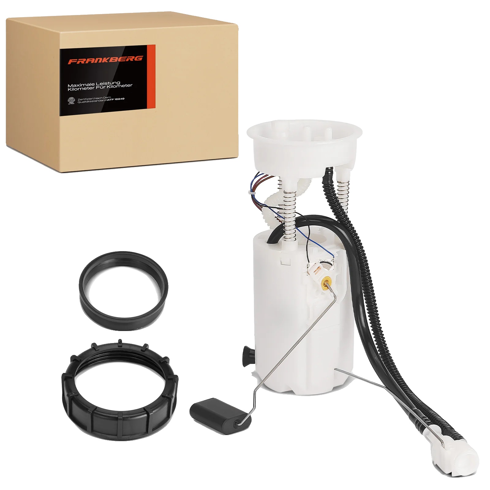 Kraftstoffpumpe, Breite 123 Mm, Höhe 292 Mm, Spannung 12 V, Durchflussrate 110 L/h, Betriebsdruck 3 Bar