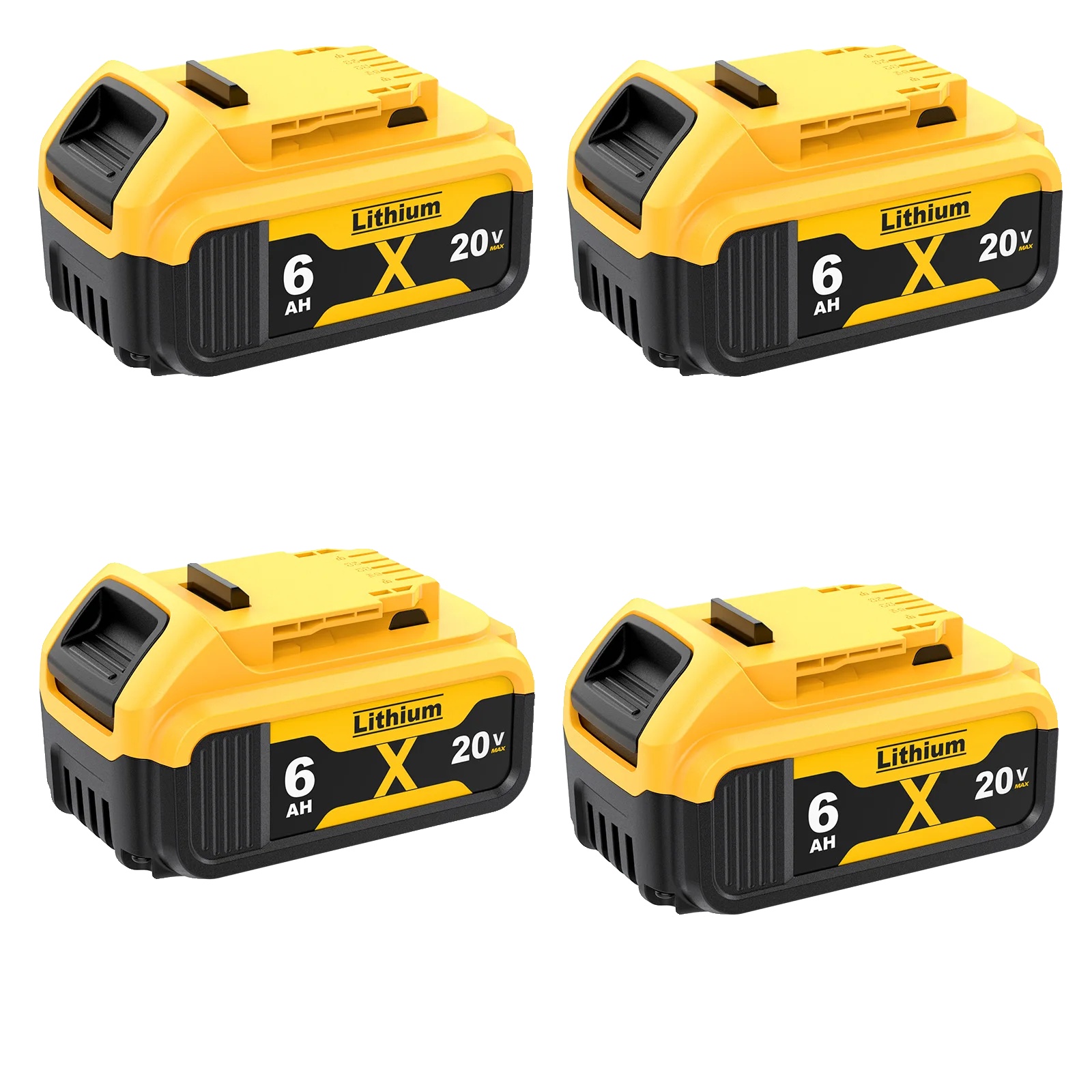 Ersatzbatterie, 9500mah Kapazität, Breite Kompatibilität, 4 Stück 6000mah