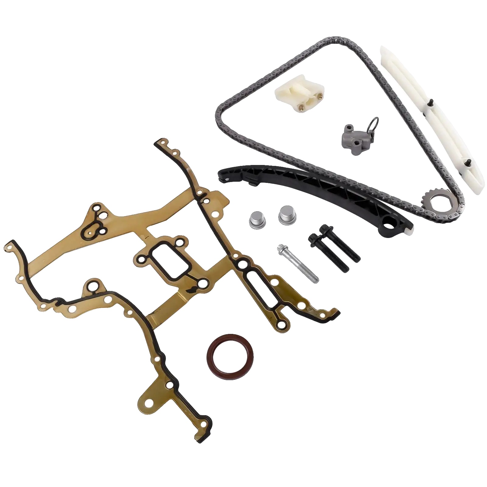 Timing-kettenkit, Hochwertige Metallkomponenten, Chevrolet Aveo Kompatibilität, Herstellerteilenummern: 55562234, Oem-teilenummern: 24469105,