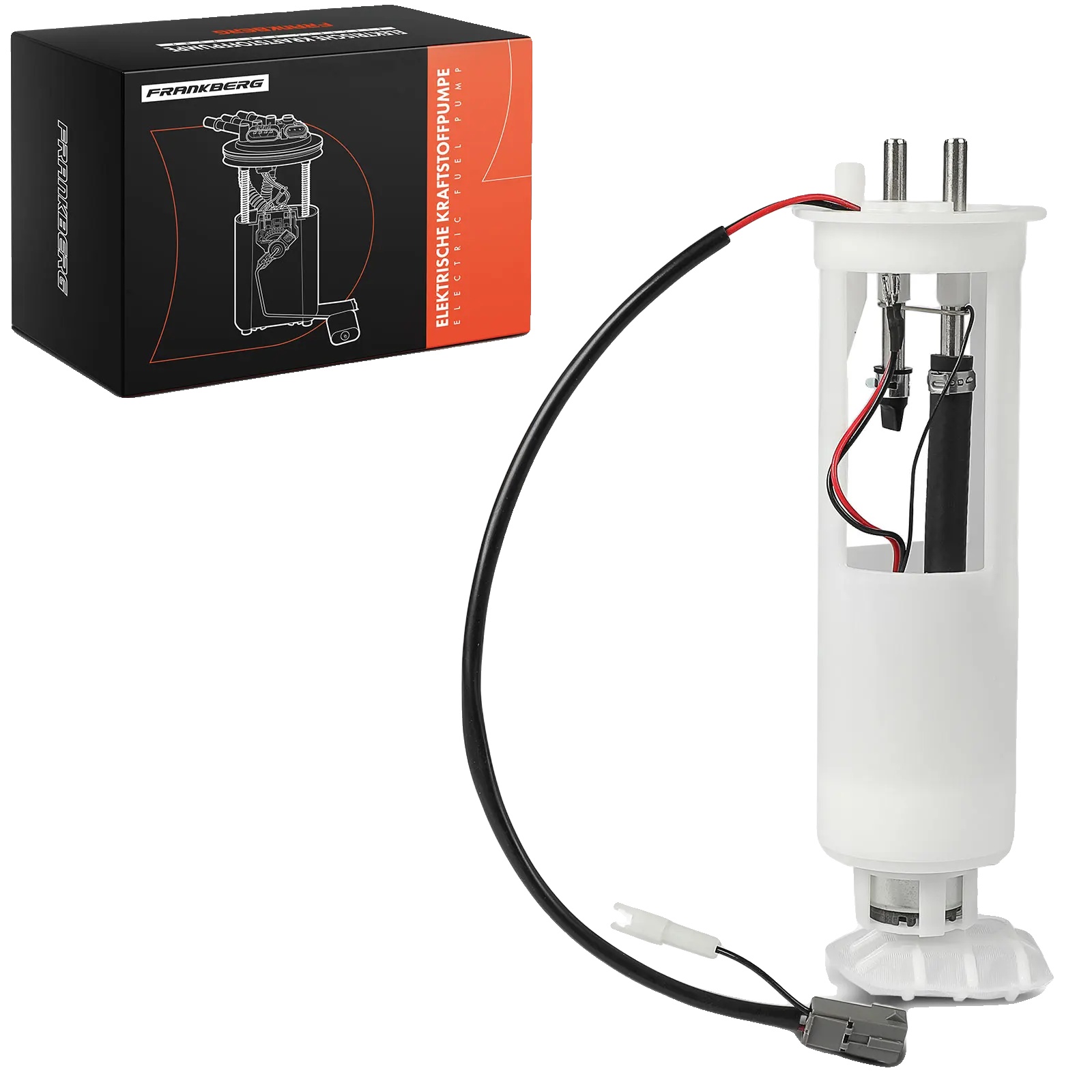 Kraftstoffpumpe, Breite 84mm, Höhe 284mm, 12v Spannung, 2 Anschlusskontakte, 3bar Betriebsdruck