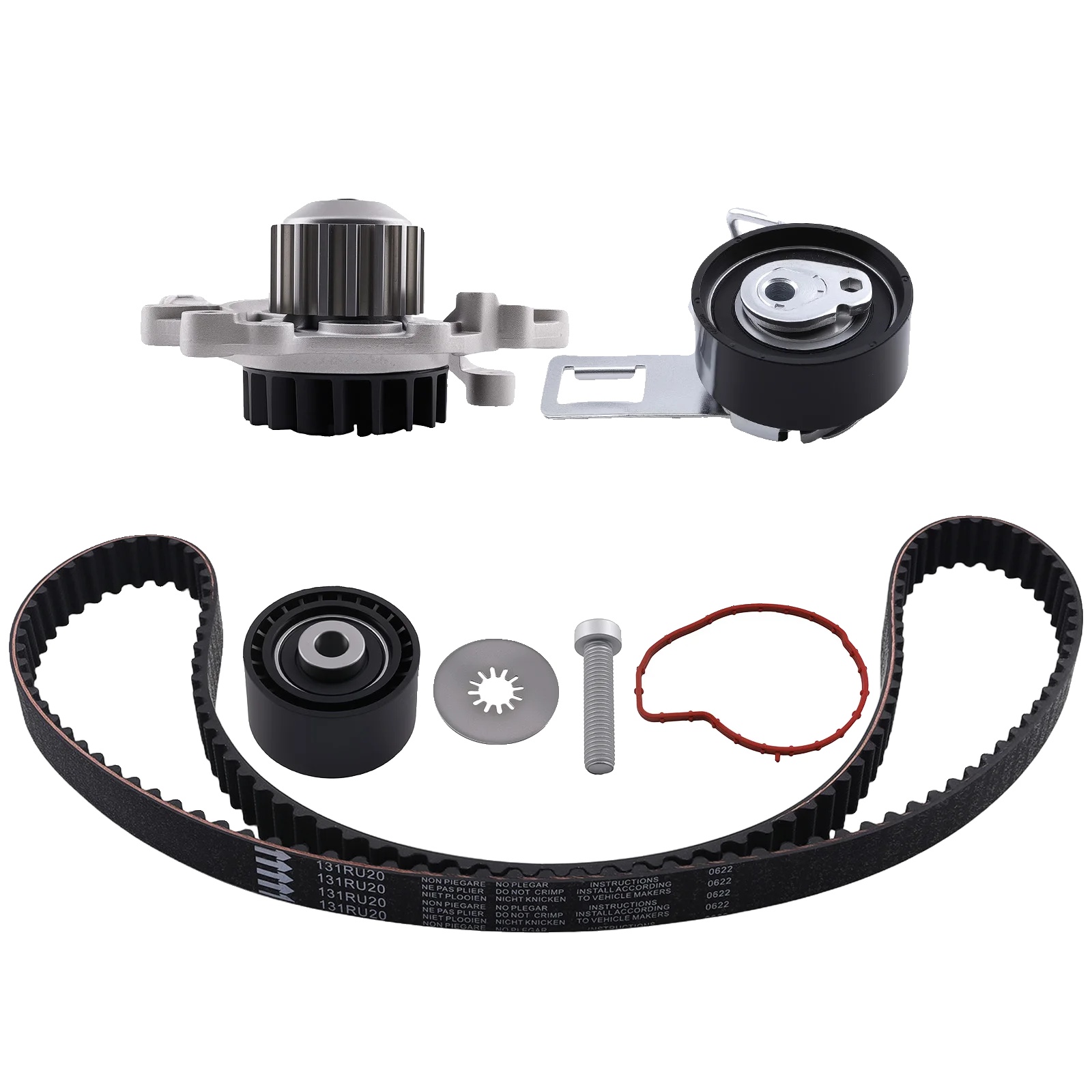 Zahnriemen- Und Wasserpumpen-kit, Langlebige Gummi- Und Metallkomponenten, Kompatibel Mit 1,5 Diesel-motoren, Opel Astra, Opel Corsa,