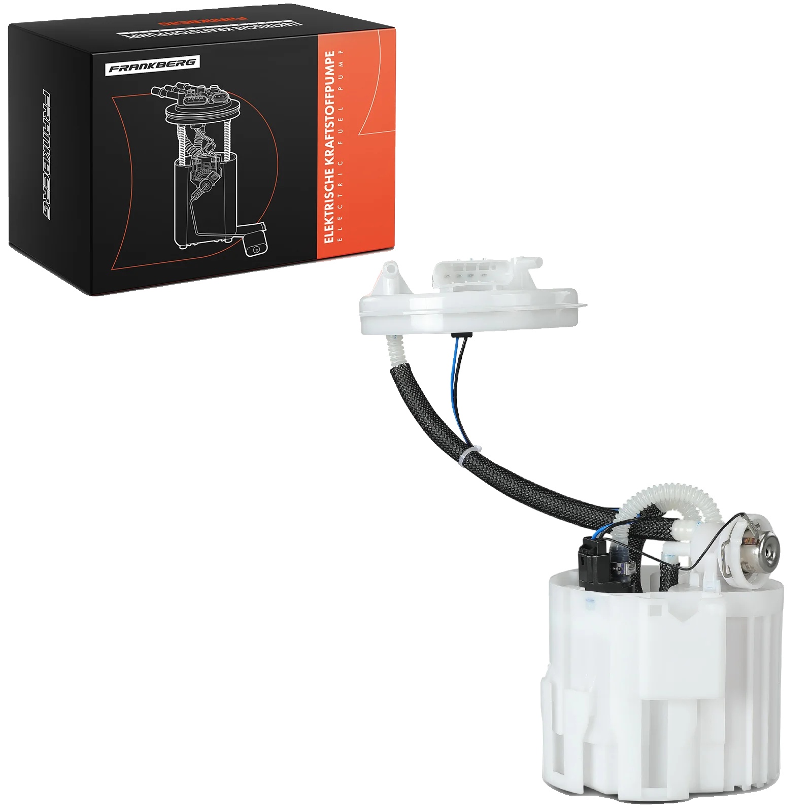 Kraftstoffpumpe, Breite 134,5 Mm, Höhe 365 Mm, Spannung 12 V, Betriebsdruck 3 Bar, Durchflussrate 140 L/h