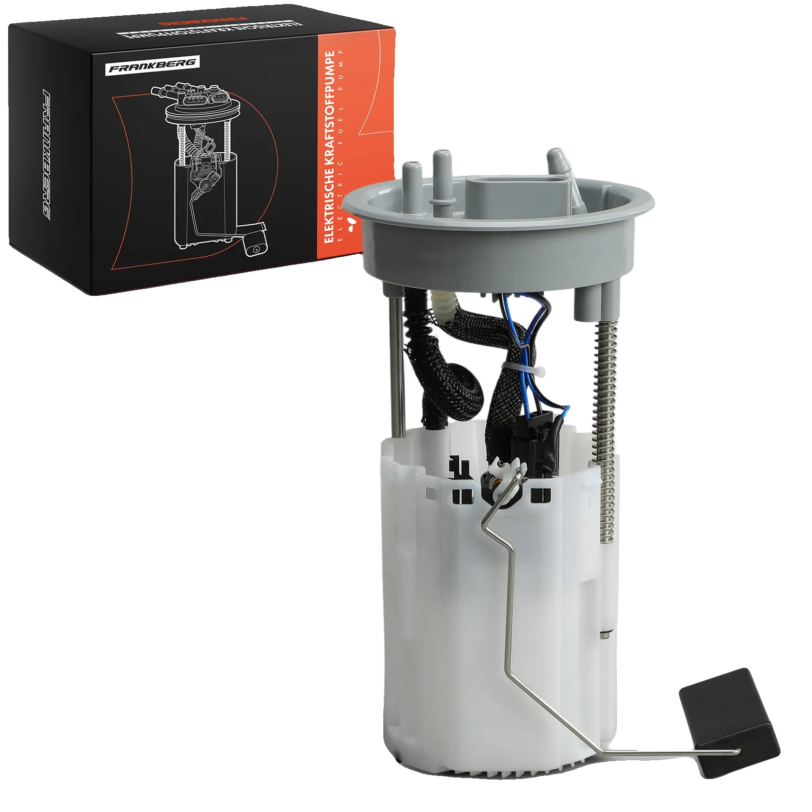 Kraftstoffpumpe, Breite 108 Mm, Höhe 228 Mm, Spannung 12 V, 4 Anschlusskontakte, Durchflussrate 150 L/h