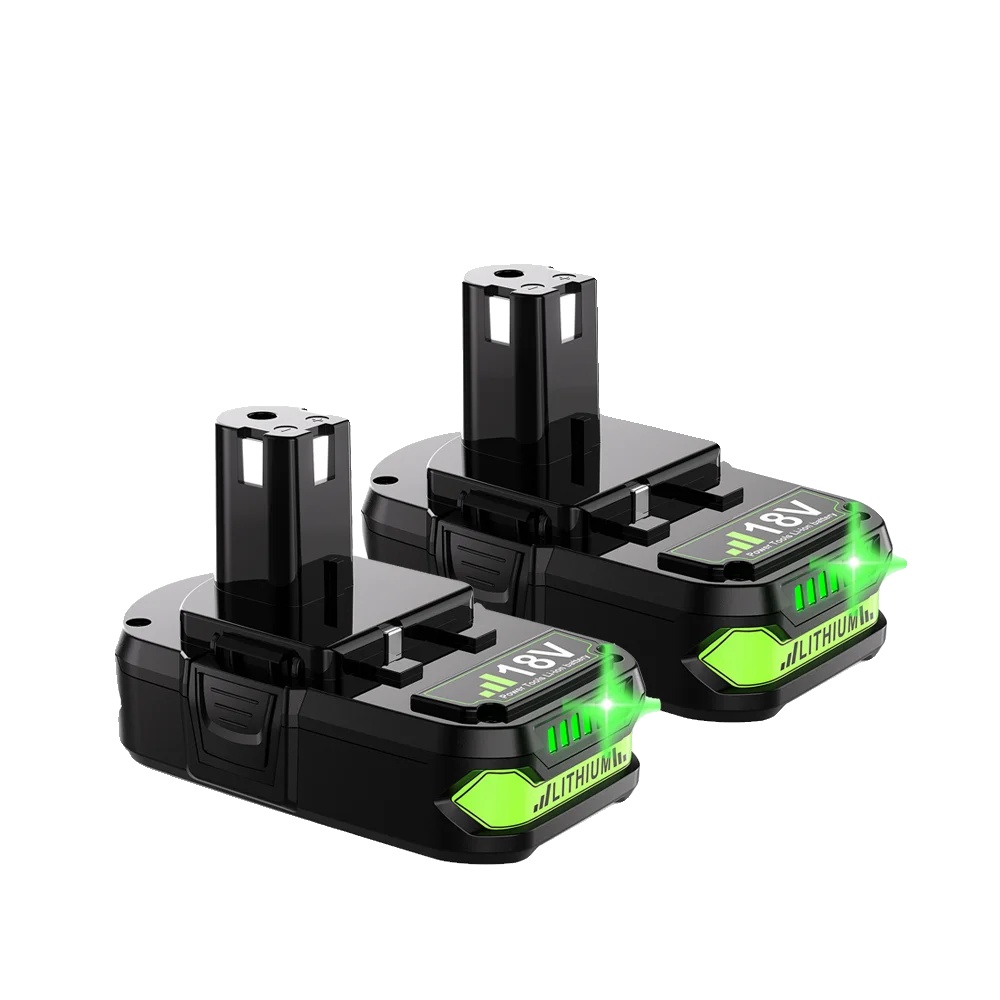 Ersatzbatterie, Li-ion, 18v, Kompatibel Mit Ryobi, 2pcs 3.0ah