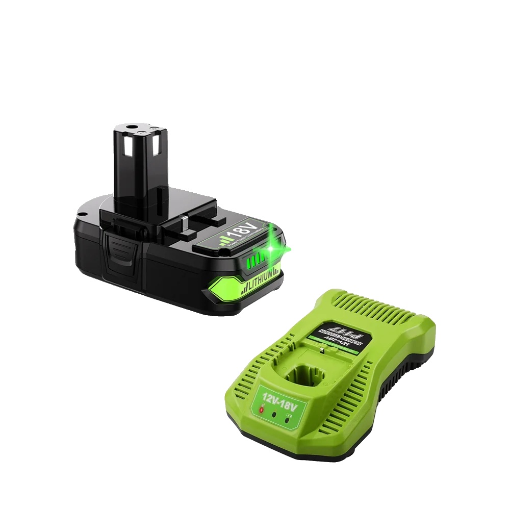 Ersatzbatterie, Li-ion, 18v, Kompatibel Mit Ryobi, 1 3ah 1 Ladegerät