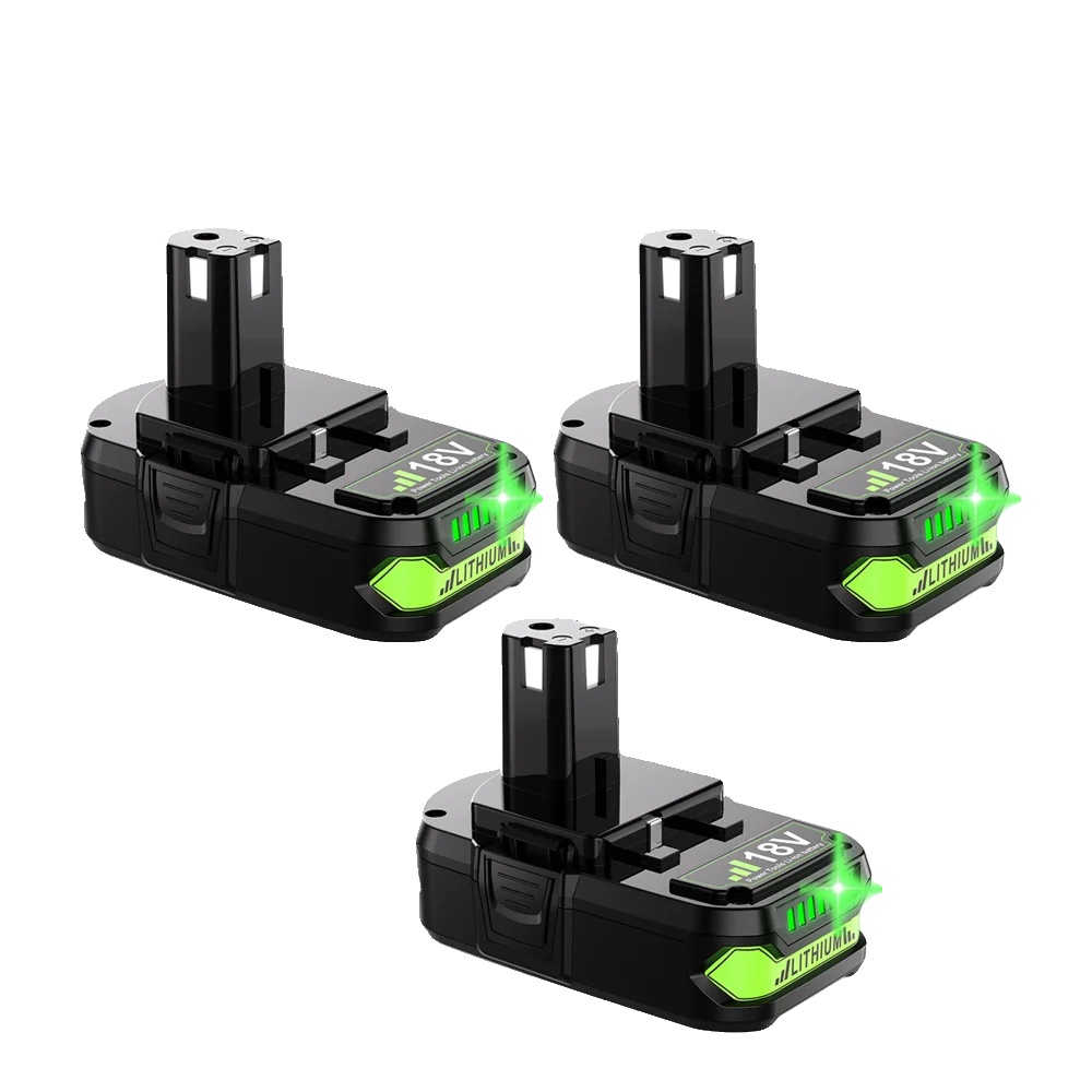Ersatzbatterie, Li-ion, 18v, Kompatibel Mit Ryobi, 3stk 3.0ah