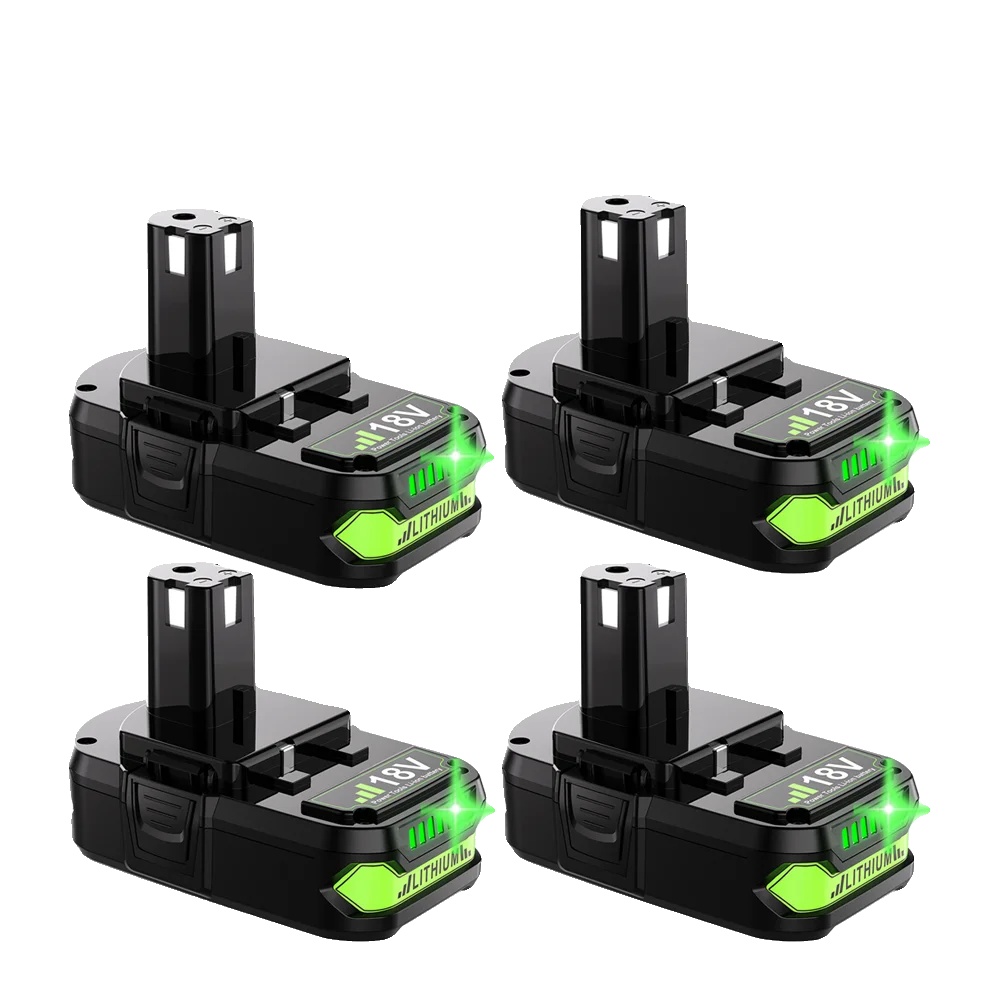 Ersatzbatterie, Li-ion, 18v, Kompatibel Mit Ryobi, 4stk 3.0ah