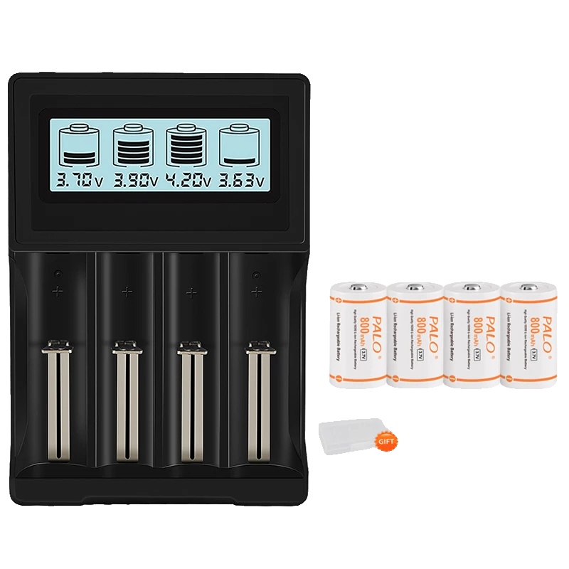 Batterie, 800mah Kapazität, Wiederaufladbare Lithium-ionen, 4batterie 1ladegerät