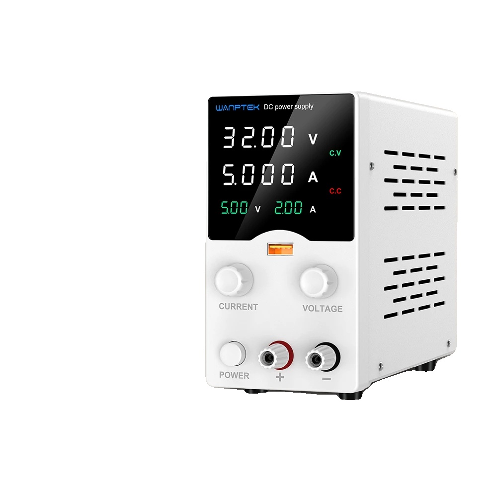 Dc-netzteil, Einstellbar 30v 10a, Usb-schnellladefähigkeit, Weiß 30v 5a