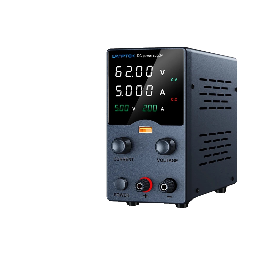 Dc-netzteil, Einstellbar 30v 10a, Usb-schnellladefähigkeit, Schwarz 60v 5a