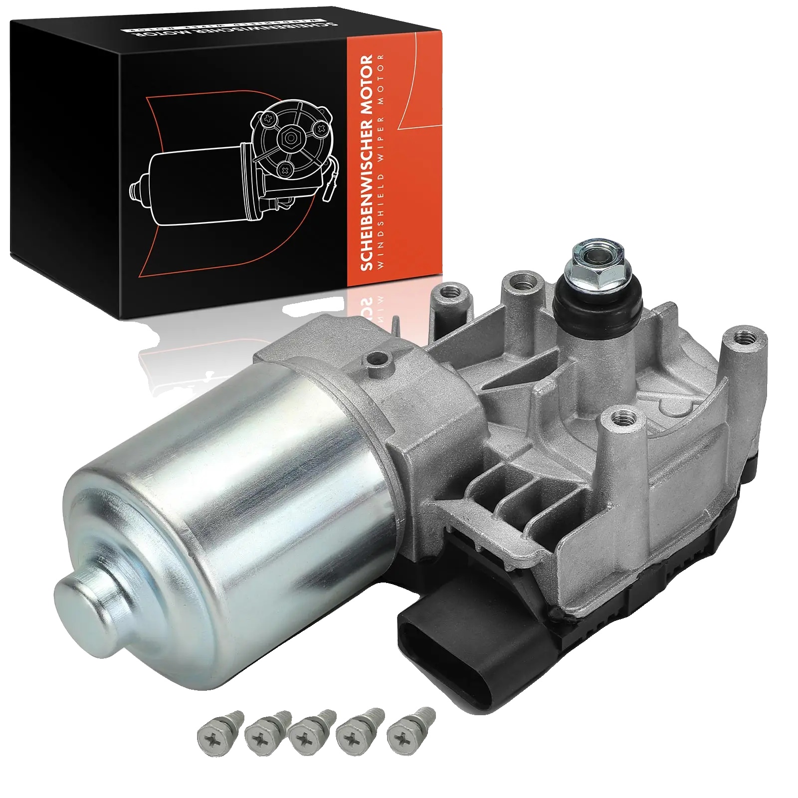 Scheibenwischermotor, 12 V, 4 Anschlusskontakte, Kompatibel Mit Audi A6 4g2 4gc, A7 4ga 4gf, Standardgröße