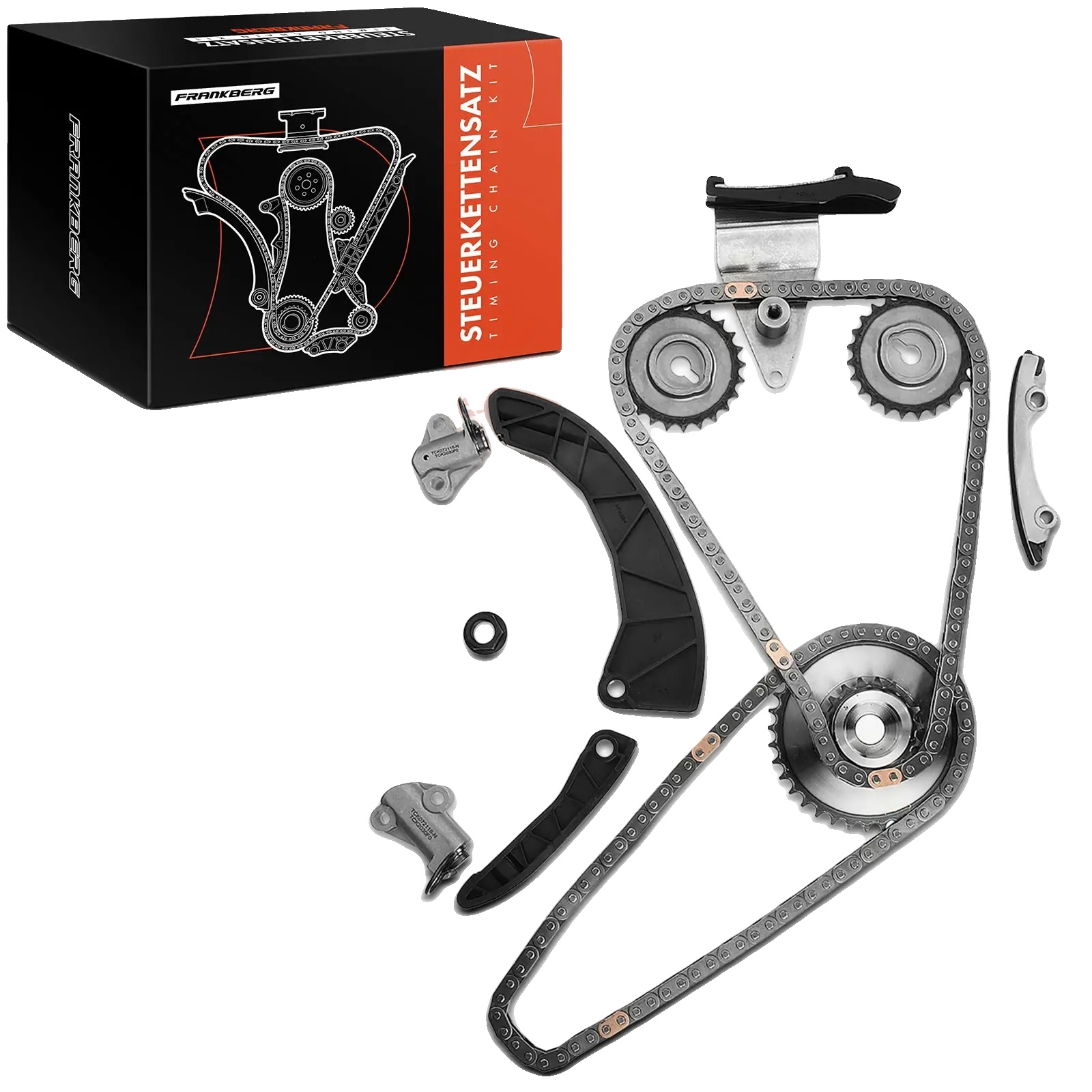 Timing-ketten-set, Langlebiges Metall, Kompatibel Mit Südkoreanischen Fahrzeugen, Entwickelt Für 1,1l-1,6l Motoren, Präzise Leistung, In Der