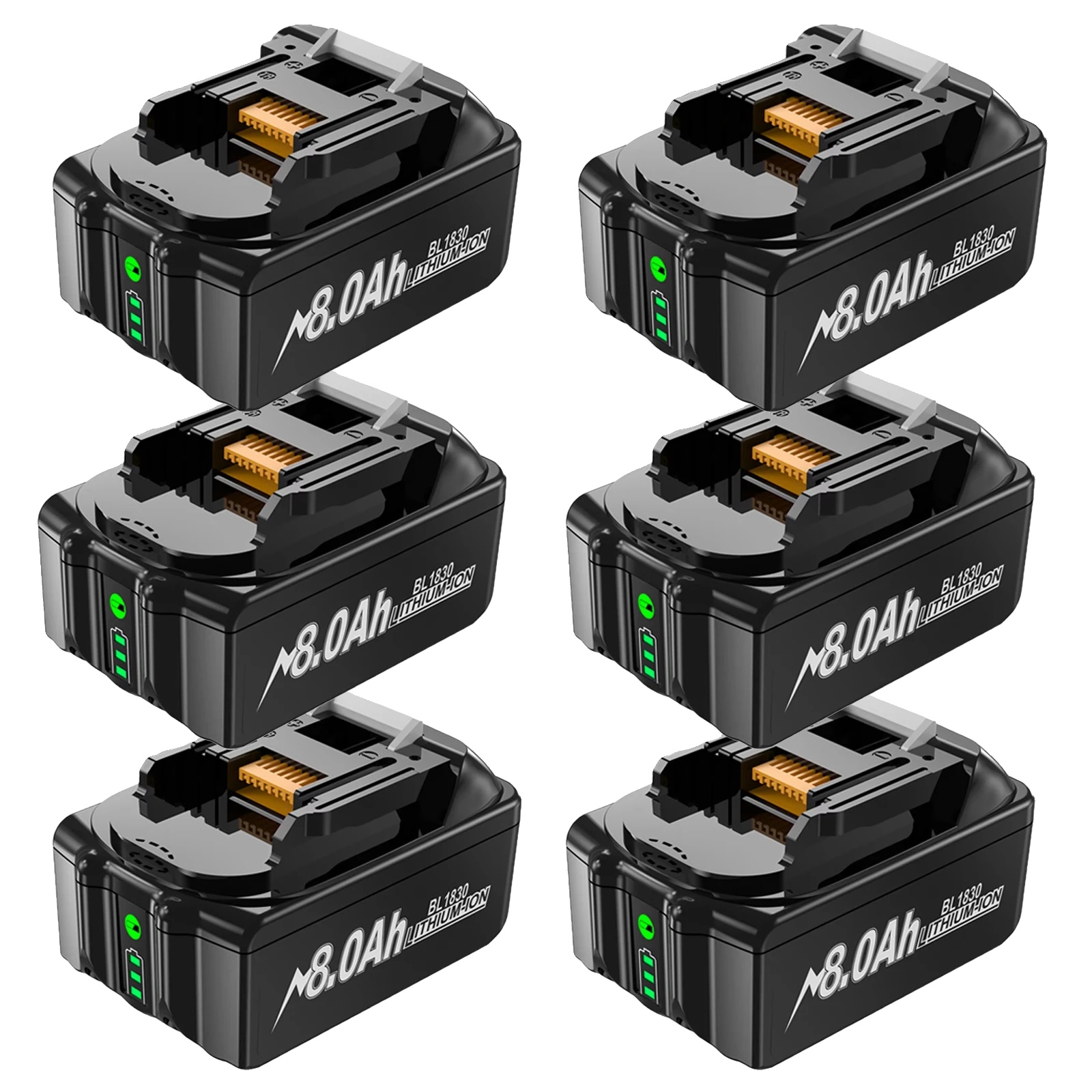 Ersatzbatterie, 8000mah, Kompatible Modelle, 6 8.0ah, 18v-b