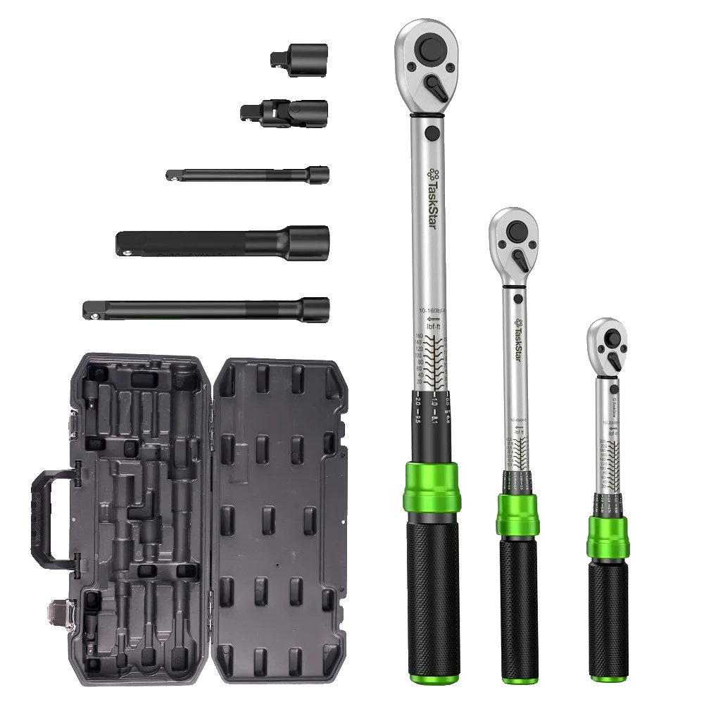 Drehmomentschlüssel Set, Langlebiger Stahl, Klick-mechanismus, Drehmomentschlüssel