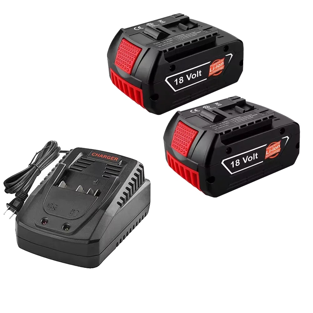 Wiederaufladbare Batterie, 8000mah Kapazität, Breite Kompatibilität, 2 Batterien 1 Ladegerät