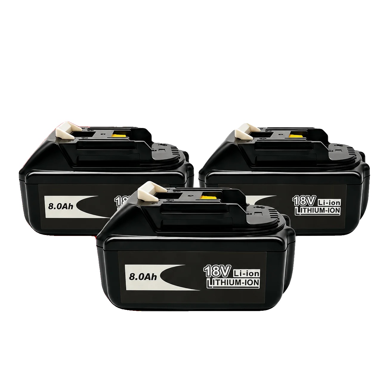 Wiederaufladbare Batterie, 8000mah, Led-stromanzeige, 18v 3pcs 8.0ah