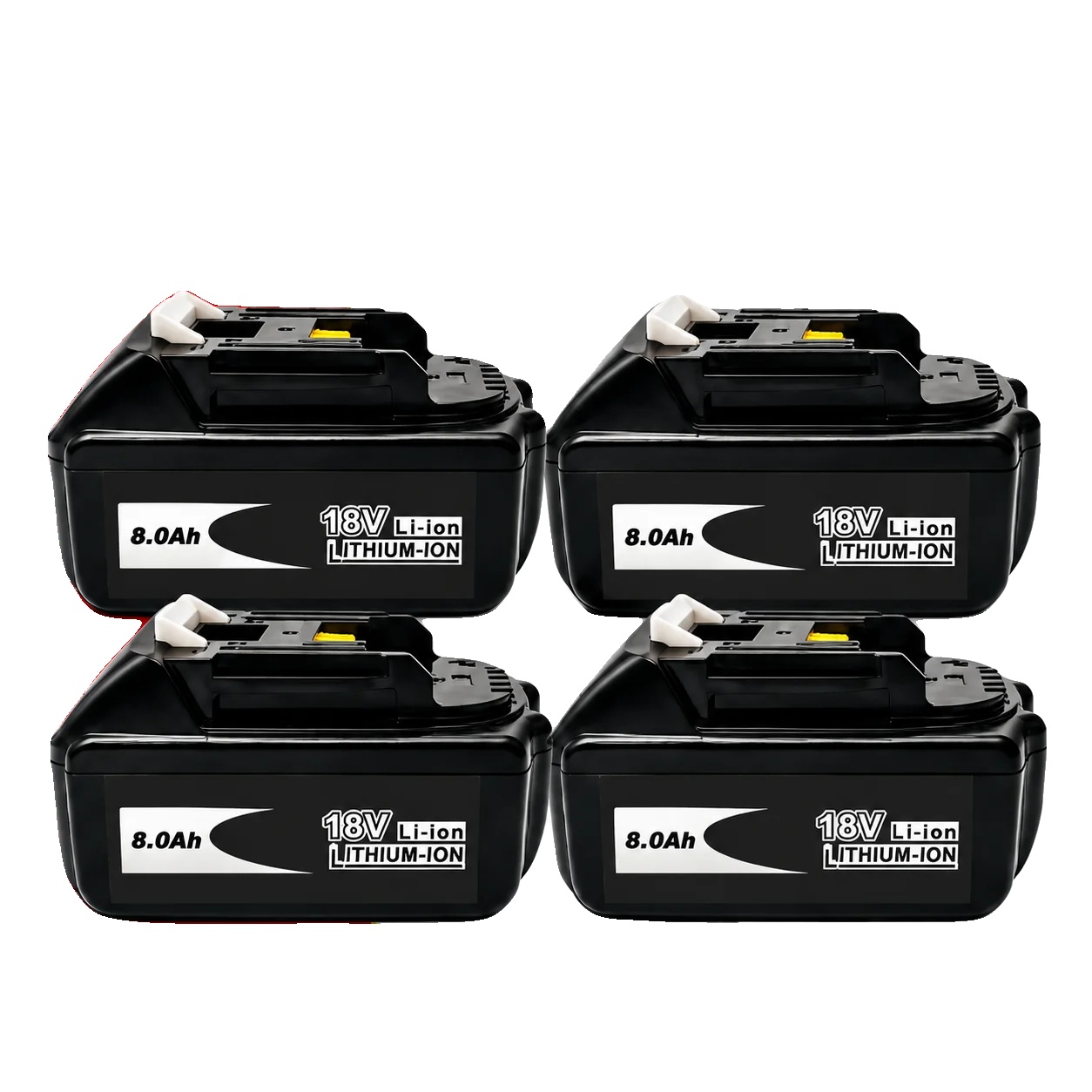 Wiederaufladbare Batterie, 8000mah, Led-stromanzeige, 18v 4pcs 8.0ah