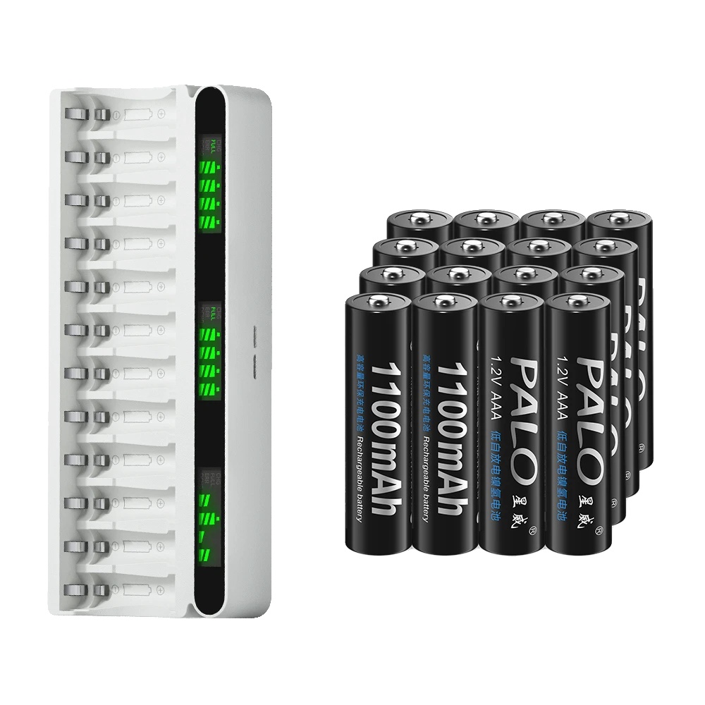 Aaa Wiederaufladbare Batterie, 1100mah Kapazität, Umweltfreundlich, 16 Batterie 1 Ladegerät
