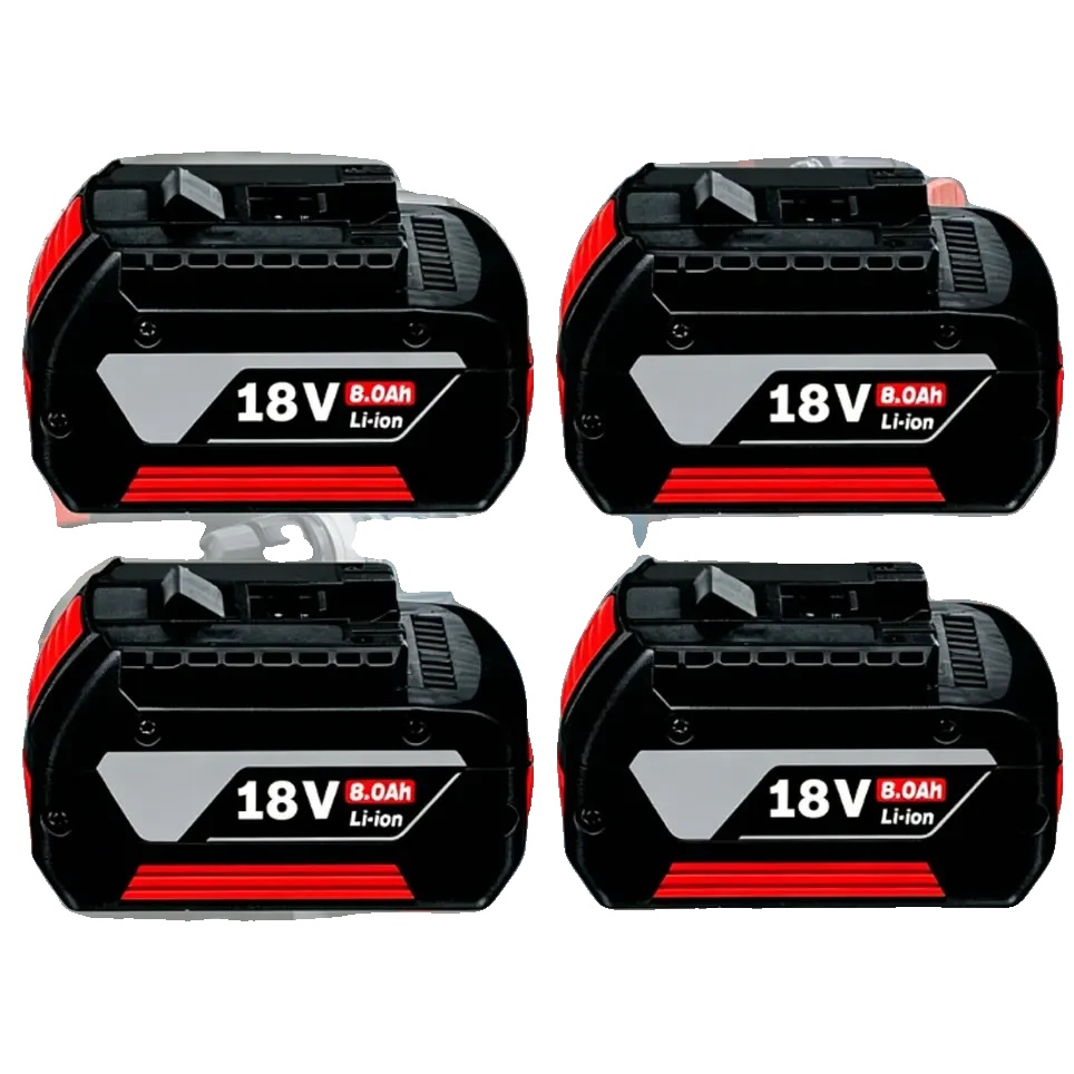 Lithium-ionen-batterie, 18v, 8000mah Kapazität, 4stk, 18v-b