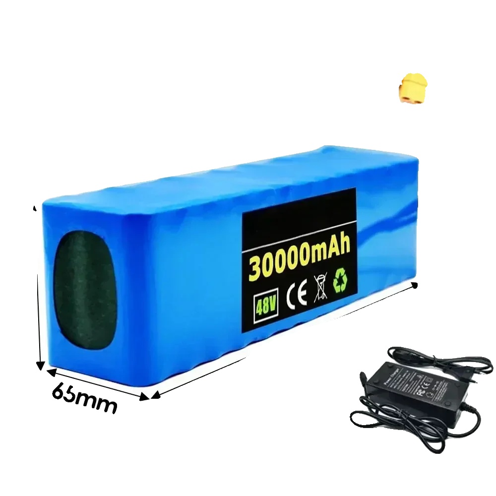 Lithium-ionen-batteriepack, 30 Ah Kapazität, 48v Kompatibilität, Xt60-dc-ladegerät