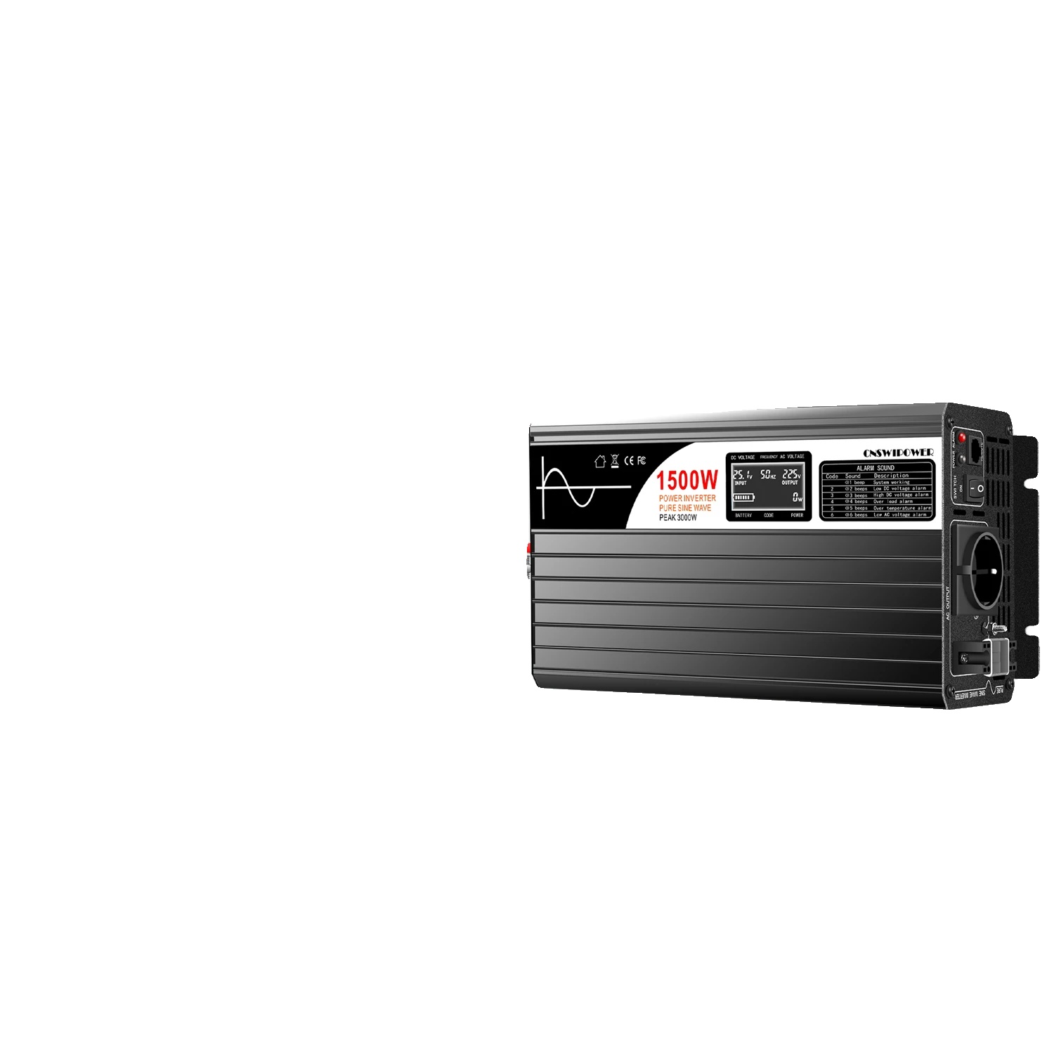 Wechselrichter, Reine Sinuswelle, Hohe Effizienz, Sp-1500l-1-b, 12v, 230v-b