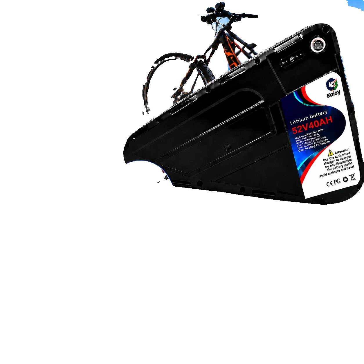 Ebike Batterie, 40ah Kapazität, Wasserdichter Hartschalenkoffer, 52v-xt30-40ah