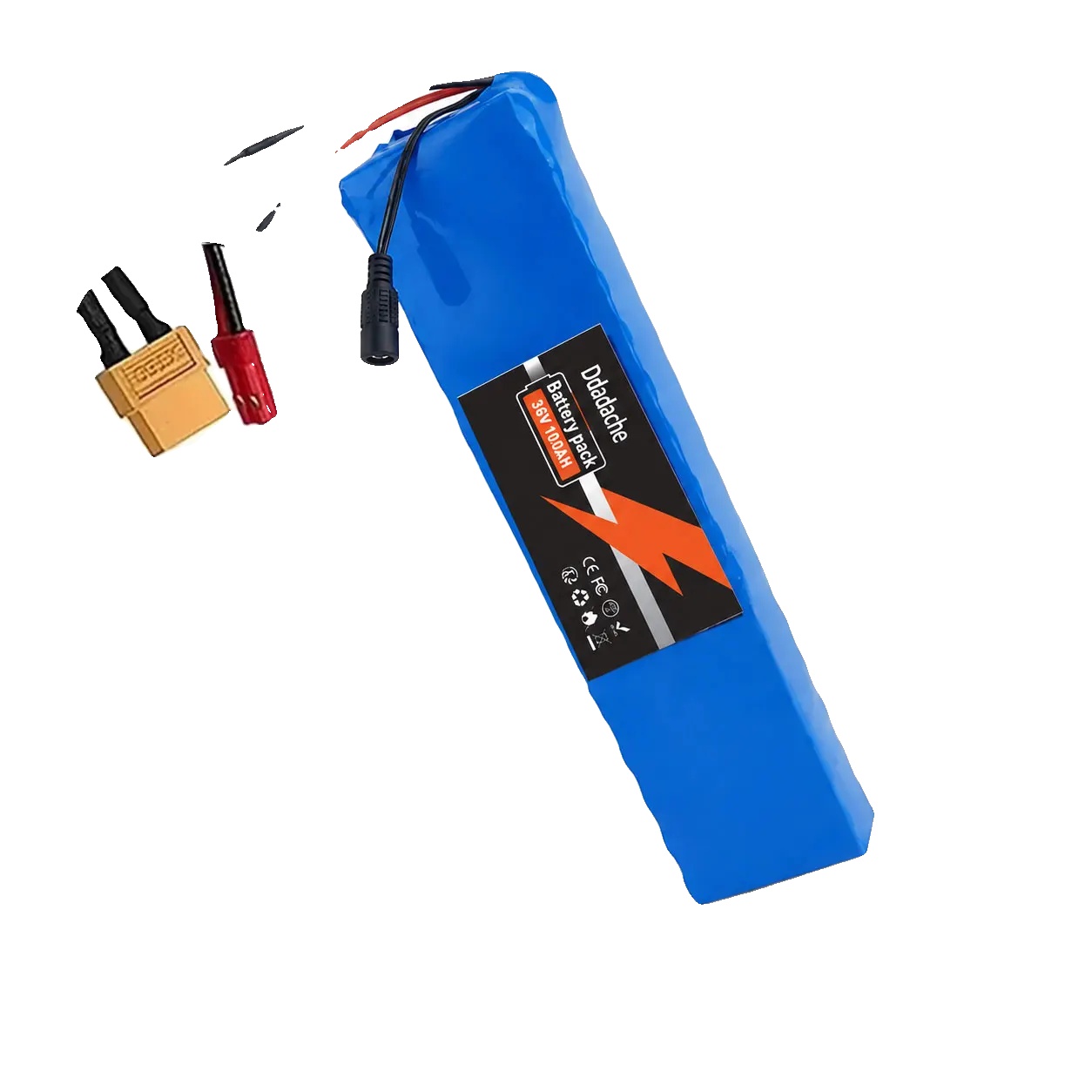 Lithium-batteriepack, 36v 100ah, Eingebautes Bms, 10s3p-xt60-jst