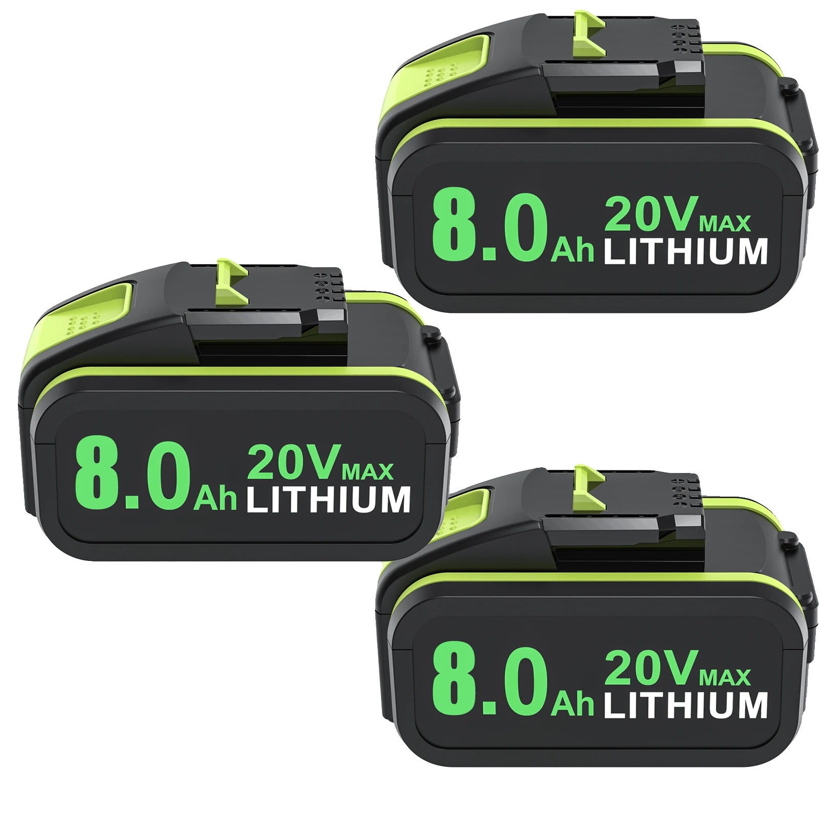 Lithium-ionen-batterie, 8000mah Kapazität, Breite Kompatibilität, 3 Stück Batterie