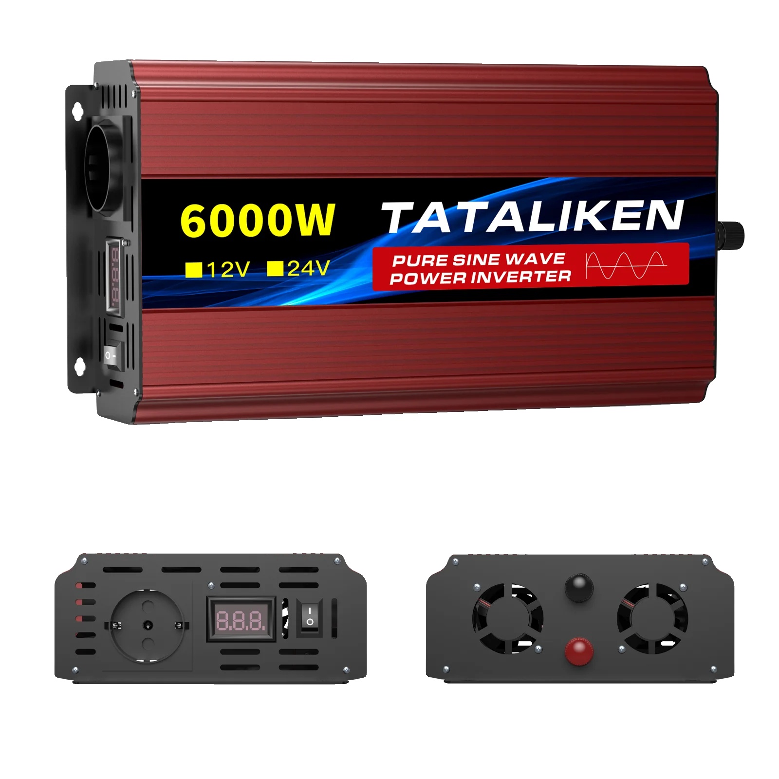 Dc Ac Wechselrichter, 6000w, Lcd-display, 12v6000w 220v50hzeu