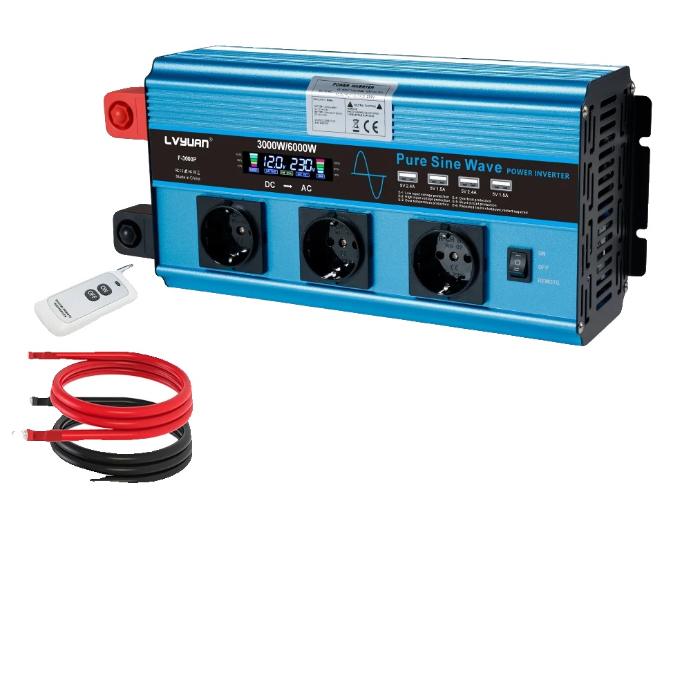 Wechselrichter, Reine Sinuswelle, Usb-ausgang, 12v 6000w Eu