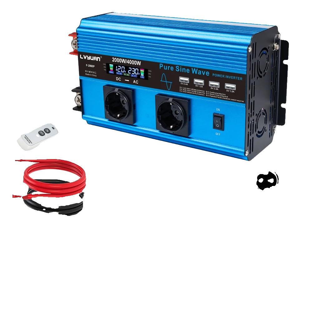 Wechselrichter, Reine Sinuswelle, Usb-ausgang, 12v 4000w Eu