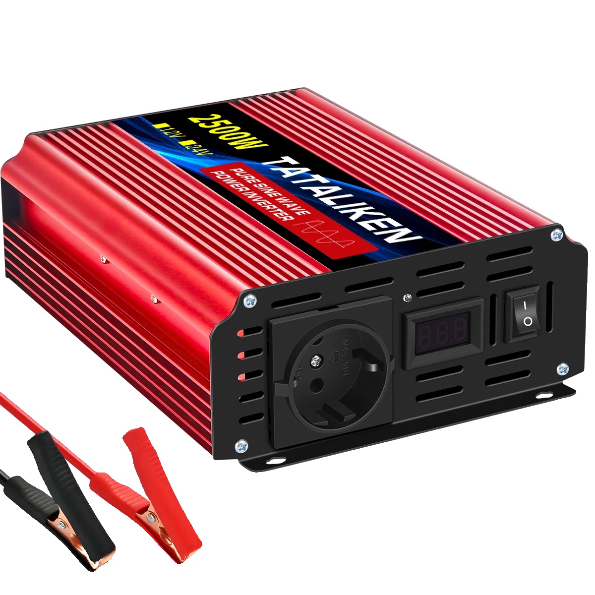 Wechselrichter, Reine Sinuswelle, 24v Dc Auf 220v Ac, Hohe Effizienz, 24v2500w 50hz Eu