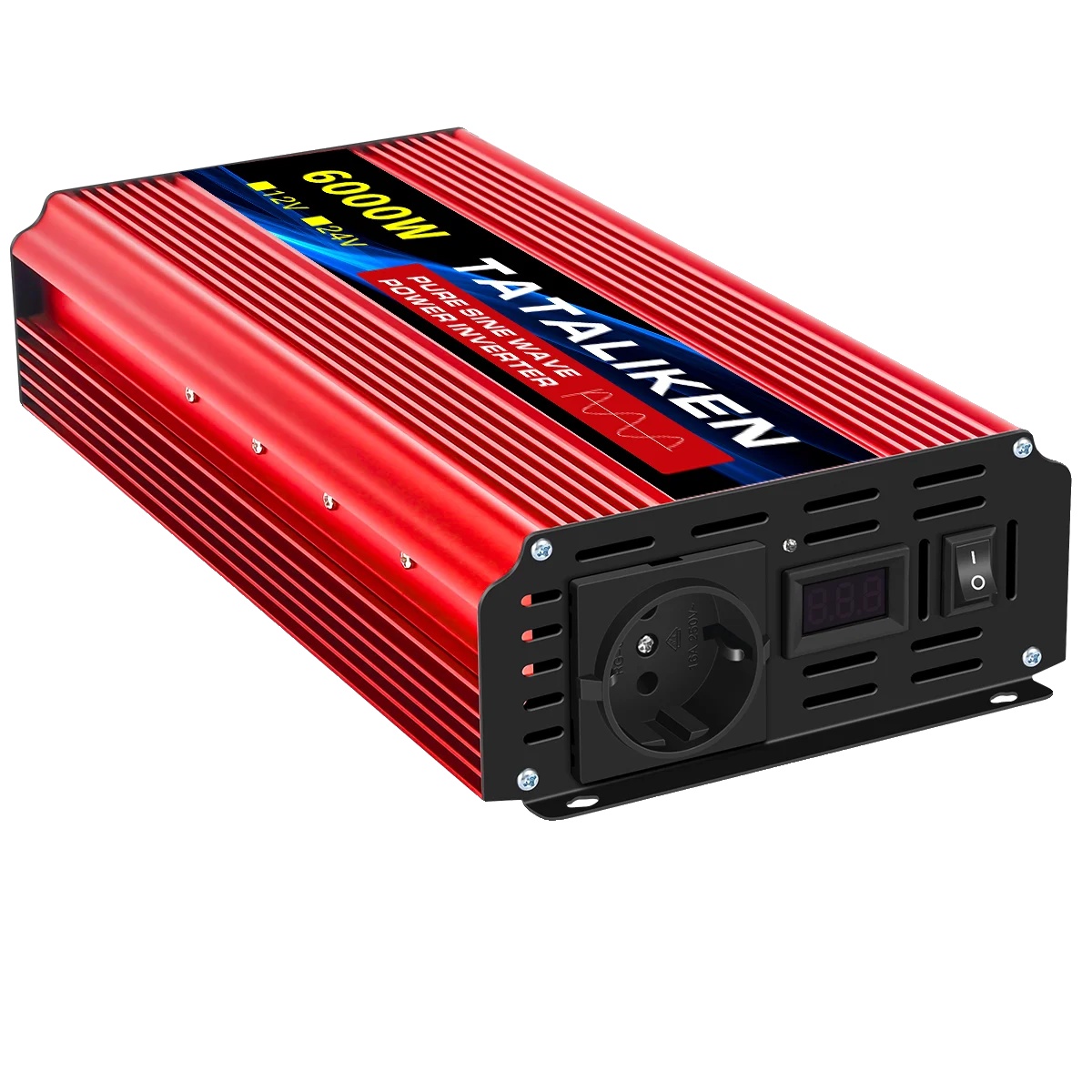 Wechselrichter, Reine Sinuswelle, 24v Dc Auf 220v Ac, Hohe Effizienz, 24v6000w 50hz Eu