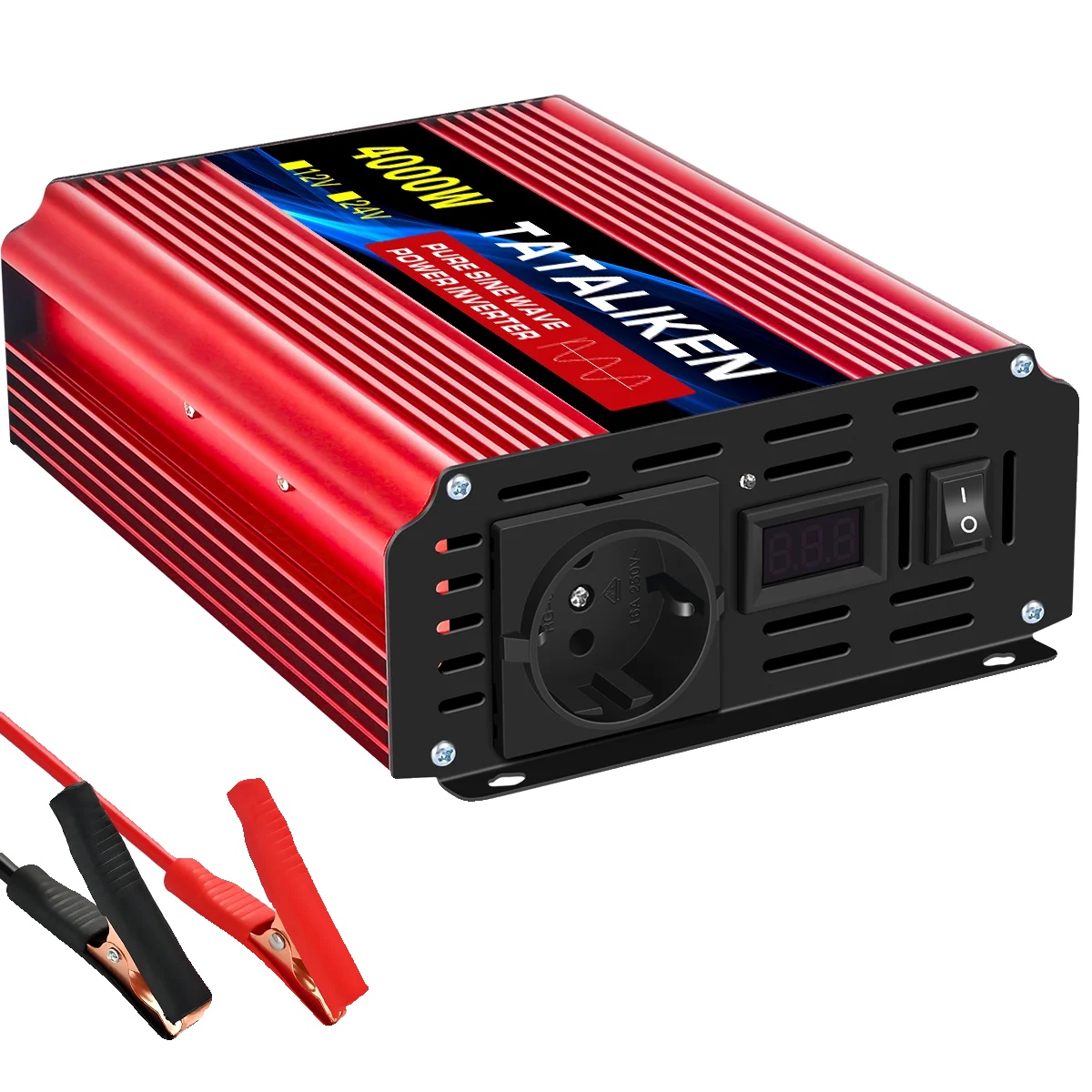 Wechselrichter, Reine Sinuswelle, 24v Dc Auf 220v Ac, Hohe Effizienz, 24v4000w 50hz Eu