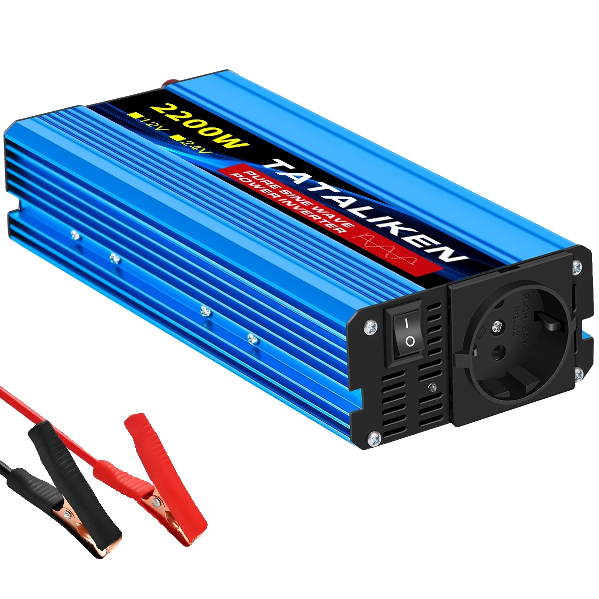 Wechselrichter, Ac 220v Ausgang, Eu-steckdosenkompatibilität, 24v2200w220v50hzeu