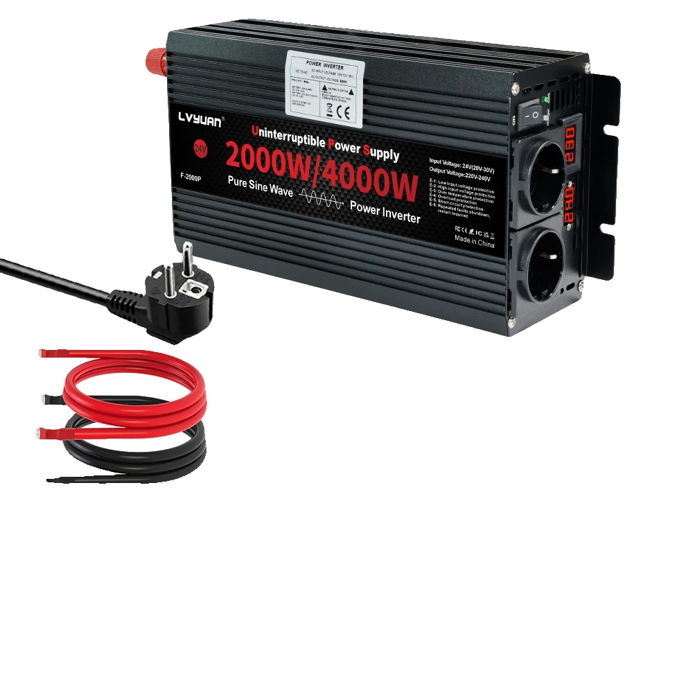Solarwechselrichter-ladegerät, Reine Sinuswelle, Notstromversorgung, 24v Eu 230v 50hz