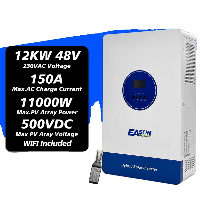 Hybrid-solarwechselrichter, Dual-mppt, Intelligente Ladefunktionen, Smt 12kp Wifi