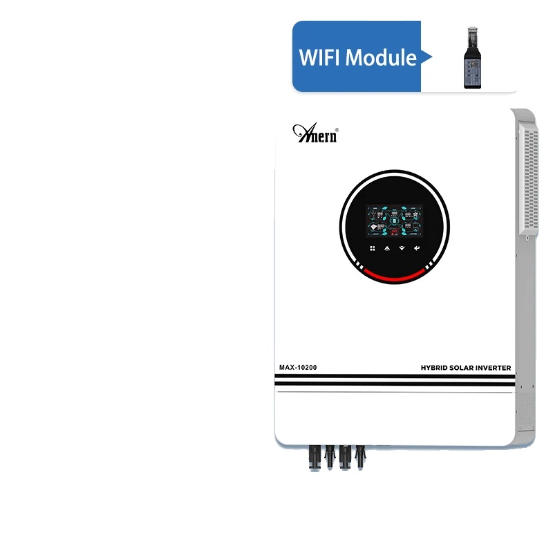 Hybridwechselrichter, Reine Sinuswelle, Fortschrittliches Batteriemanagement, Max 10200w 48v Wifi, 220-240v-a, 48v-a