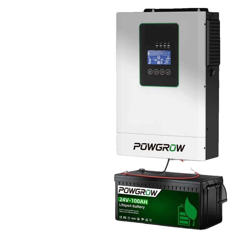 Hybrid-solarwechselrichter, Reine Sinuswelle-ausgabe, Unterstützung Für Fernüberwachung, 3.6kw 24v