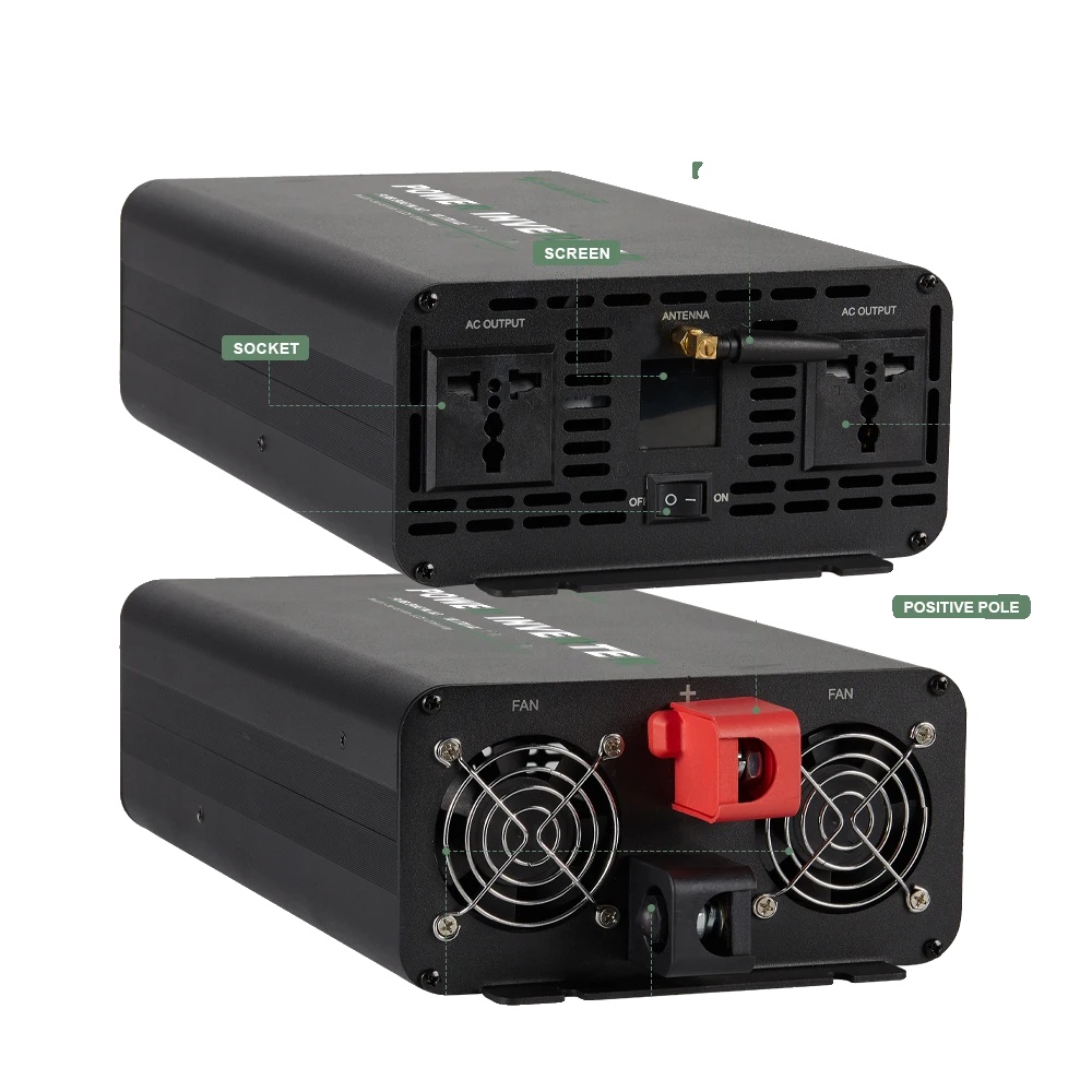 Wechselrichter, Reine Sinuswelle Ausgang, Hochleistungs-sicherheitsmerkmale, 3000w-a, 48v, 220v-a