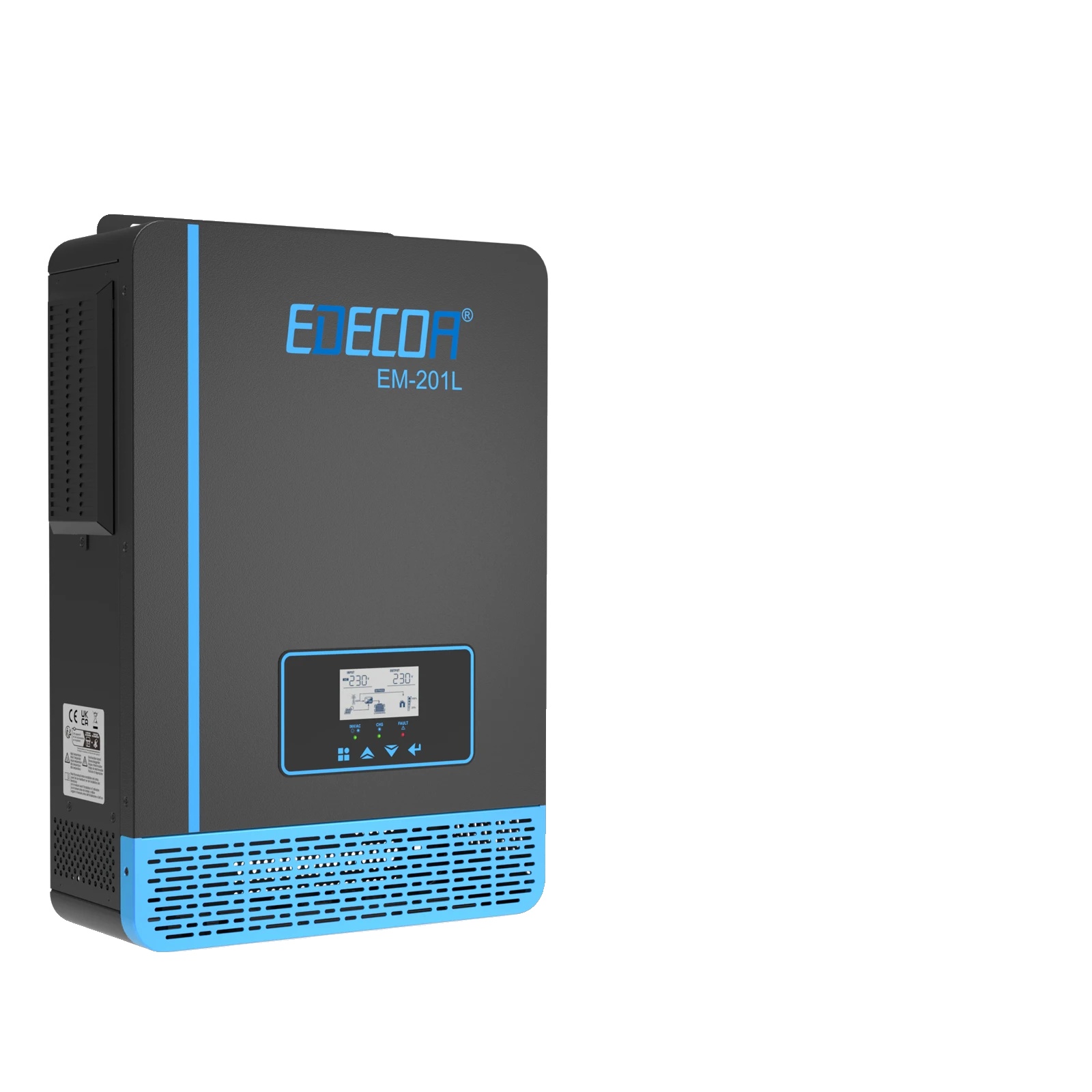 Solar-hybridwechselrichter, 2000w Leistungsabgabe, Reine Sinuswelle, 220-240v, 12v