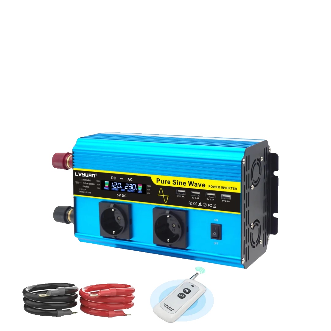 Reiner Sinuswellenwechselrichter, Kompatibilität Mit Europäischen Steckdosen, 12v-220v-4000w